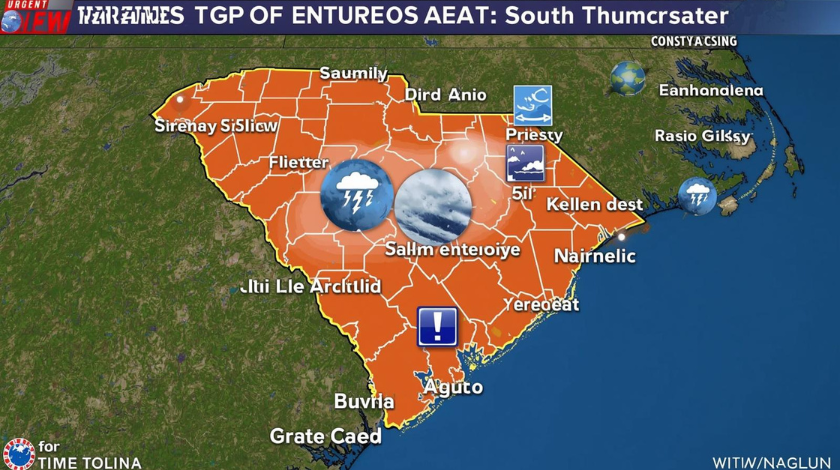 multiple severe thunderstorm alerts issued for south carolina counties